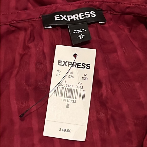 EXPRESS Short Sleeve Crop Top Size M - Picture 7 of 8